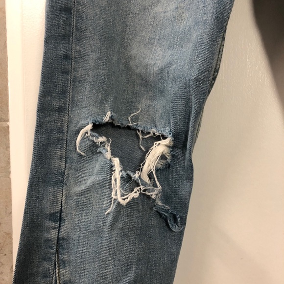 Zara basic denim distressed jeans - Picture 3 of 7